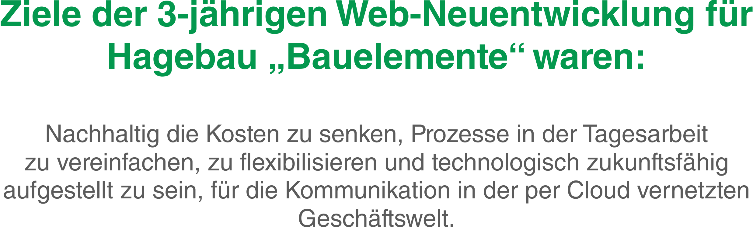 Pressemitteilung Ziele Hagebau 2026