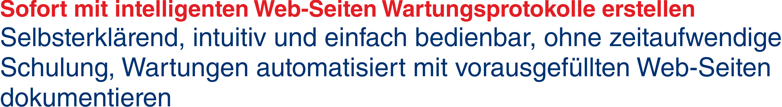 Selbsterklrende App Wartung SHK