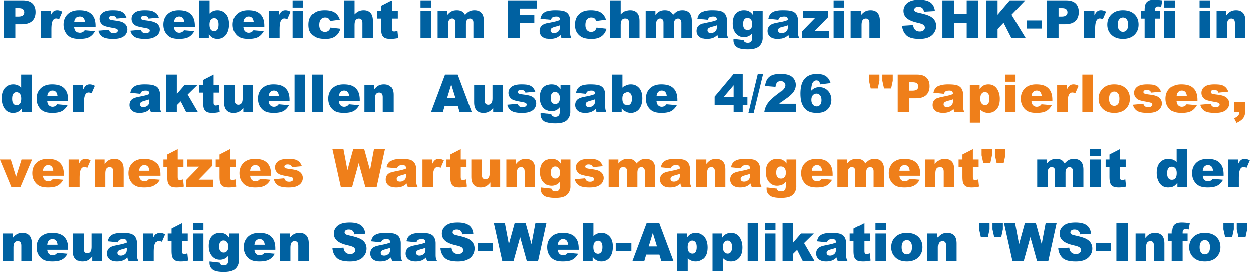 PapierloseWartung SHK